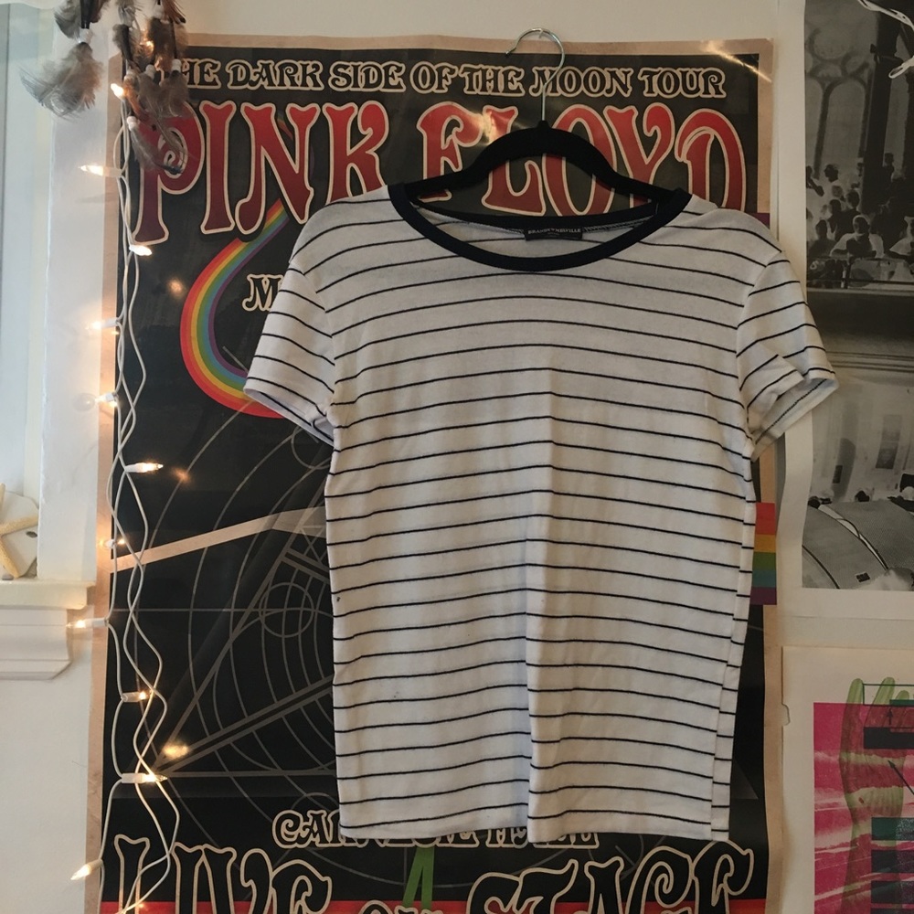 brandy black and white t shirt